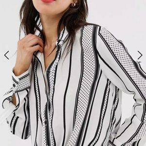River Island long sleeve shirt in stripe